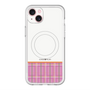 スリムプロテクションプレミアムケース with MagSafe［ CASEPLAY Tartan Check - Pink ］