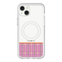 スリムプロテクションプレミアムケース with MagSafe［ CASEPLAY Tartan Check - Pink ］