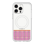 スリムプロテクションプレミアムケース with MagSafe［ CASEPLAY Tartan Check - Pink ］