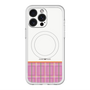 スリムプロテクションプレミアムケース with MagSafe［ CASEPLAY Tartan Check - Pink ］