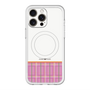 スリムプロテクションプレミアムケース with MagSafe［ CASEPLAY Tartan Check - Pink ］