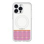 スリムプロテクションプレミアムケース with MagSafe［ CASEPLAY Tartan Check - Pink ］