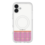 スリムプロテクションプレミアムケース with MagSafe［ CASEPLAY Tartan Check - Pink ］