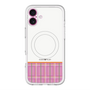 スリムプロテクションプレミアムケース with MagSafe［ CASEPLAY Tartan Check - Pink ］