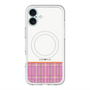 スリムプロテクションプレミアムケース with MagSafe［ CASEPLAY Tartan Check - Pink ］