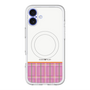 スリムプロテクションプレミアムケース with MagSafe［ CASEPLAY Tartan Check - Pink ］