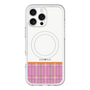 スリムプロテクションプレミアムケース with MagSafe［ CASEPLAY Tartan Check - Pink ］