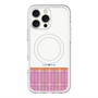 スリムプロテクションプレミアムケース with MagSafe［ CASEPLAY Tartan Check - Pink ］