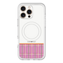 スリムプロテクションプレミアムケース with MagSafe［ CASEPLAY Tartan Check - Pink ］