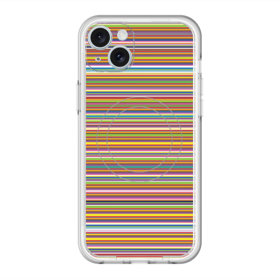 スリムプロテクションプレミアムケース with MagSafe［ Colorful Boader ］