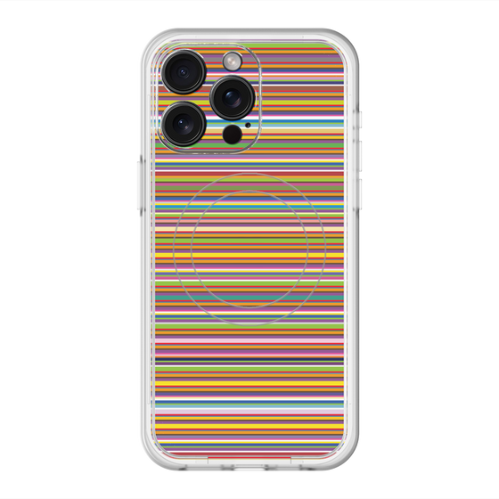 スリムプロテクションプレミアムケース with MagSafe［ Colorful Boader ］
