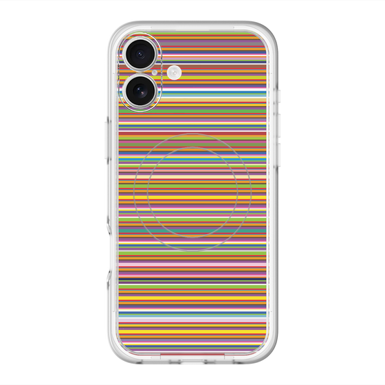 スリムプロテクションプレミアムケース with MagSafe［ Colorful Boader ］