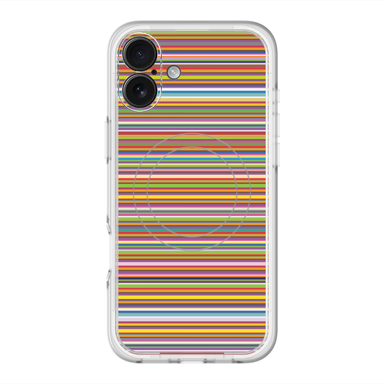 スリムプロテクションプレミアムケース with MagSafe［ Colorful Boader ］