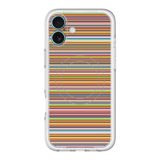 スリムプロテクションプレミアムケース with MagSafe［ Colorful Boader ］