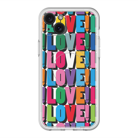 スリムプロテクションプレミアムケース with MagSafe［ LOVE!LOVE!LOVE! ］