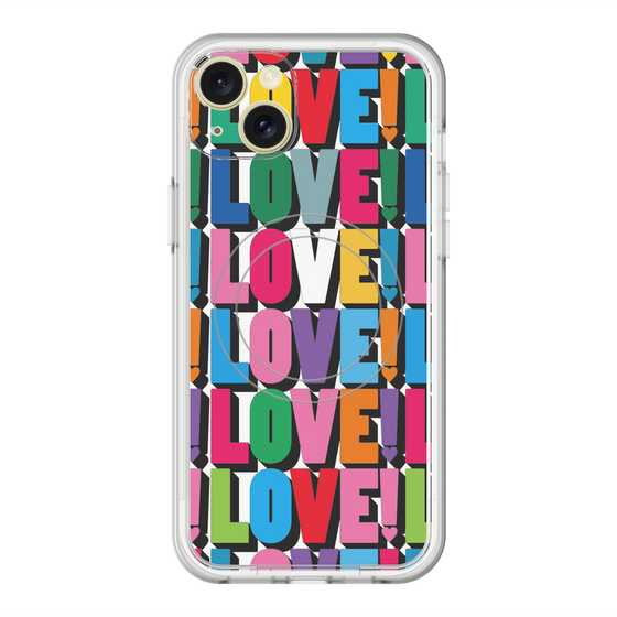スリムプロテクションプレミアムケース with MagSafe［ LOVE!LOVE!LOVE! ］