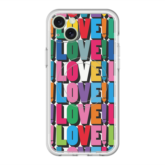 スリムプロテクションプレミアムケース with MagSafe［ LOVE!LOVE!LOVE! ］