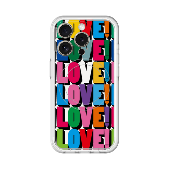 スリムプロテクションプレミアムケース with MagSafe［ LOVE!LOVE!LOVE! ］