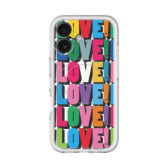 スリムプロテクションプレミアムケース with MagSafe［ LOVE!LOVE!LOVE! ］