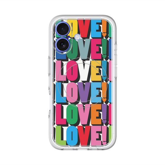 スリムプロテクションプレミアムケース with MagSafe［ LOVE!LOVE!LOVE! ］