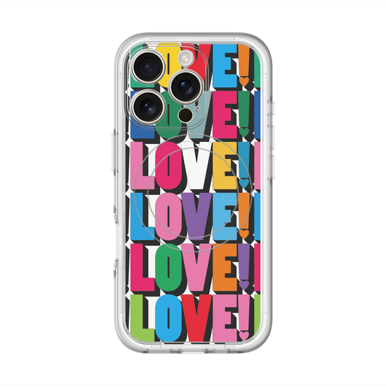 スリムプロテクションプレミアムケース with MagSafe［ LOVE!LOVE!LOVE! ］