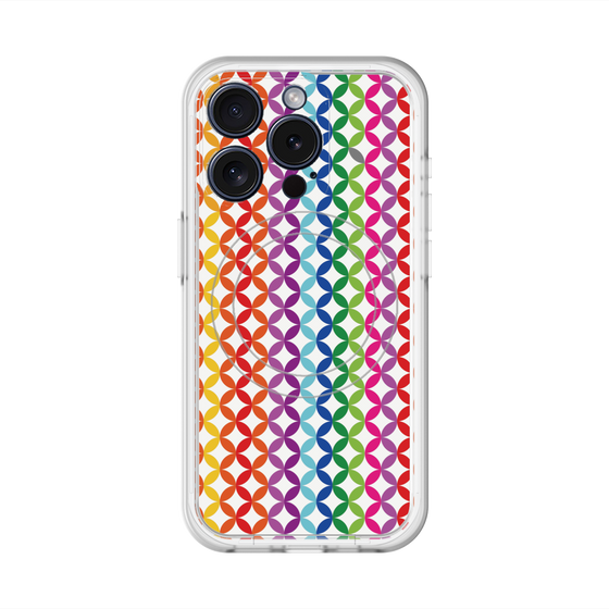 スリムプロテクションプレミアムケース with MagSafe［ 七宝柄 ］