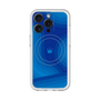 スリムプロテクションプレミアムケース with MagSafe［ CASEPLAY Winding Pattern - Blue ］