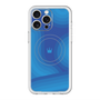 スリムプロテクションプレミアムケース with MagSafe［ CASEPLAY Winding Pattern - Blue ］
