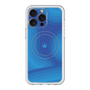 スリムプロテクションプレミアムケース with MagSafe［ CASEPLAY Winding Pattern - Blue ］