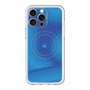 スリムプロテクションプレミアムケース with MagSafe［ CASEPLAY Winding Pattern - Blue ］