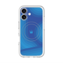 スリムプロテクションプレミアムケース with MagSafe［ CASEPLAY Winding Pattern - Blue ］