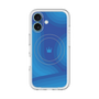 スリムプロテクションプレミアムケース with MagSafe［ CASEPLAY Winding Pattern - Blue ］