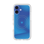 スリムプロテクションプレミアムケース with MagSafe［ CASEPLAY Winding Pattern - Blue ］