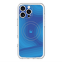 スリムプロテクションプレミアムケース with MagSafe［ CASEPLAY Winding Pattern - Blue ］