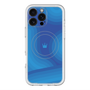 スリムプロテクションプレミアムケース with MagSafe［ CASEPLAY Winding Pattern - Blue ］