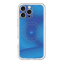 スリムプロテクションプレミアムケース with MagSafe［ CASEPLAY Winding Pattern - Blue ］