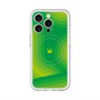 スリムプロテクションプレミアムケース with MagSafe［ CASEPLAY Winding Pattern - Green ］