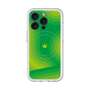スリムプロテクションプレミアムケース with MagSafe［ CASEPLAY Winding Pattern - Green ］
