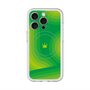 スリムプロテクションプレミアムケース with MagSafe［ CASEPLAY Winding Pattern - Green ］