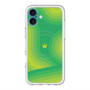 スリムプロテクションプレミアムケース with MagSafe［ CASEPLAY Winding Pattern - Green ］
