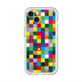 スリムプロテクションプレミアムケース with MagSafe［ CASEPLAY Rainbow Check ］