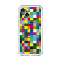 スリムプロテクションプレミアムケース with MagSafe［ CASEPLAY Rainbow Check ］
