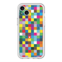 スリムプロテクションプレミアムケース with MagSafe［ CASEPLAY Rainbow Check ］