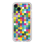 スリムプロテクションプレミアムケース with MagSafe［ CASEPLAY Rainbow Check ］