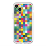 スリムプロテクションプレミアムケース with MagSafe［ CASEPLAY Rainbow Check ］