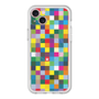 スリムプロテクションプレミアムケース with MagSafe［ CASEPLAY Rainbow Check ］