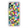 スリムプロテクションプレミアムケース with MagSafe［ CASEPLAY Rainbow Check ］