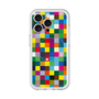 スリムプロテクションプレミアムケース with MagSafe［ CASEPLAY Rainbow Check ］