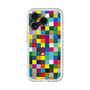スリムプロテクションプレミアムケース with MagSafe［ CASEPLAY Rainbow Check ］