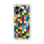 スリムプロテクションプレミアムケース with MagSafe［ CASEPLAY Rainbow Check ］